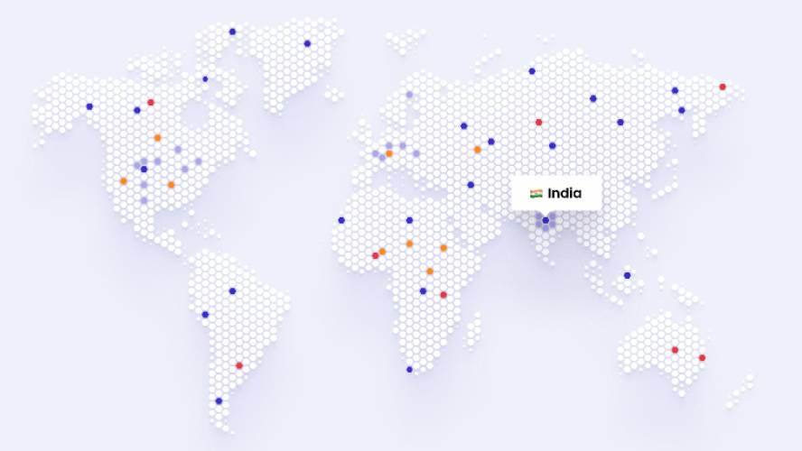 Figma World Map Dotted Free template