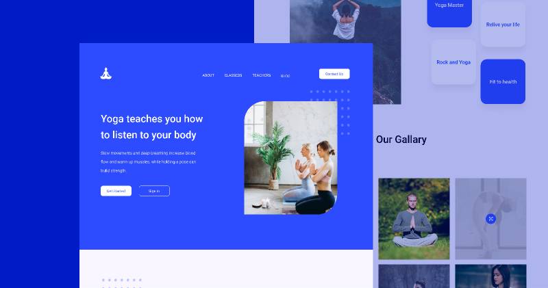 Figma Yoga Landing Page