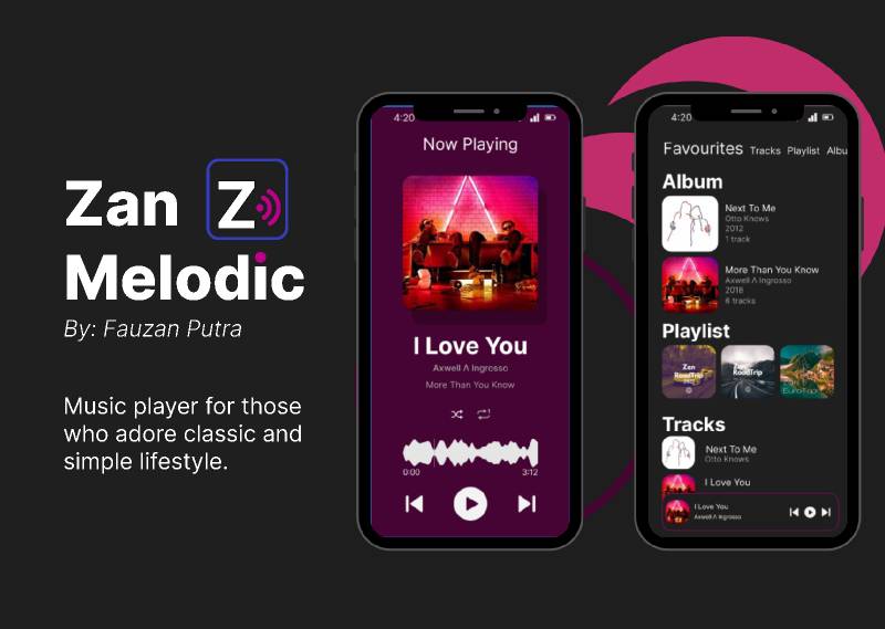 Figma Zan Melodic Music Player Template