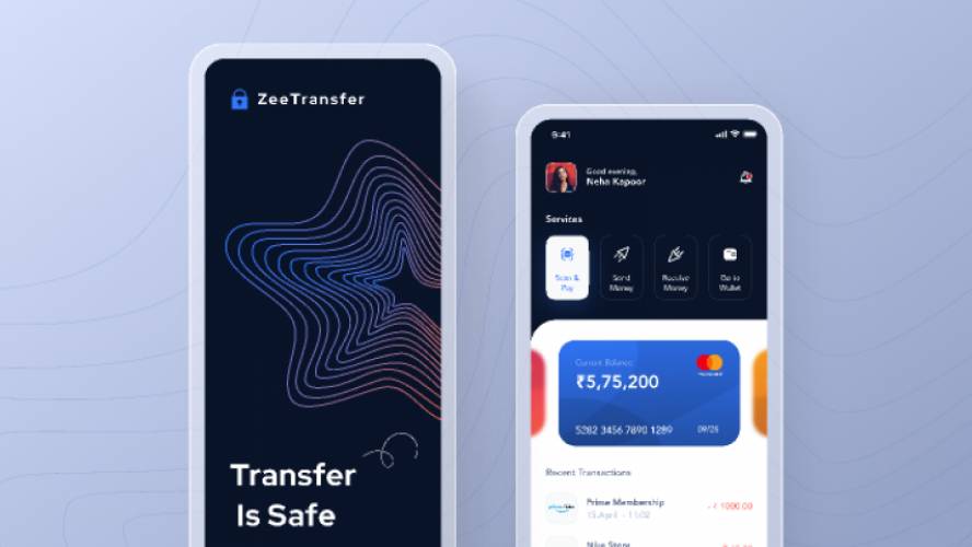 Figma ZeeTransfer - Transfer Money Mobile App Template