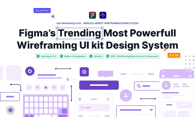 Figma’s Trending Most Powerfull Wireframing Figma UI kit
