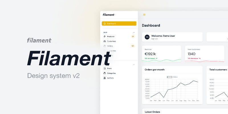 Filament Dashboard Ui Kit Free Figma Template