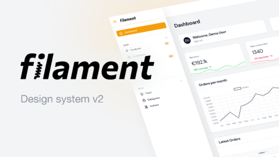 Filament Free Dashboard Template