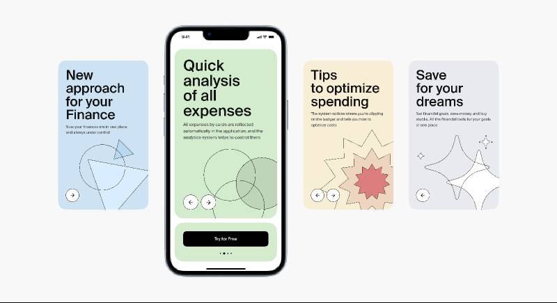 Finance App Onboarding Screen Figma Mobile Template