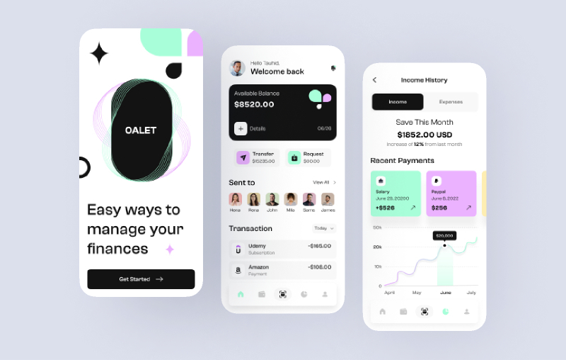 Finance App Ui Kits Figma Mobile Template Ui Free