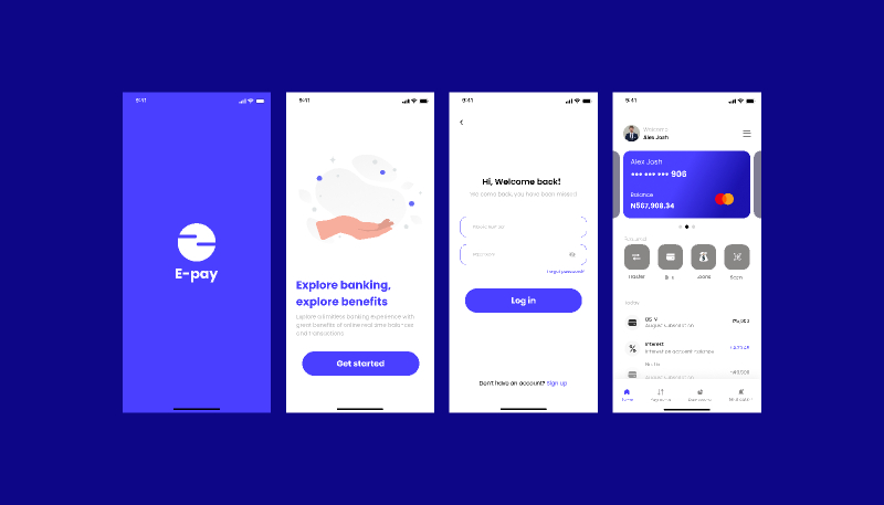 Finance mobile app Figma UI kit