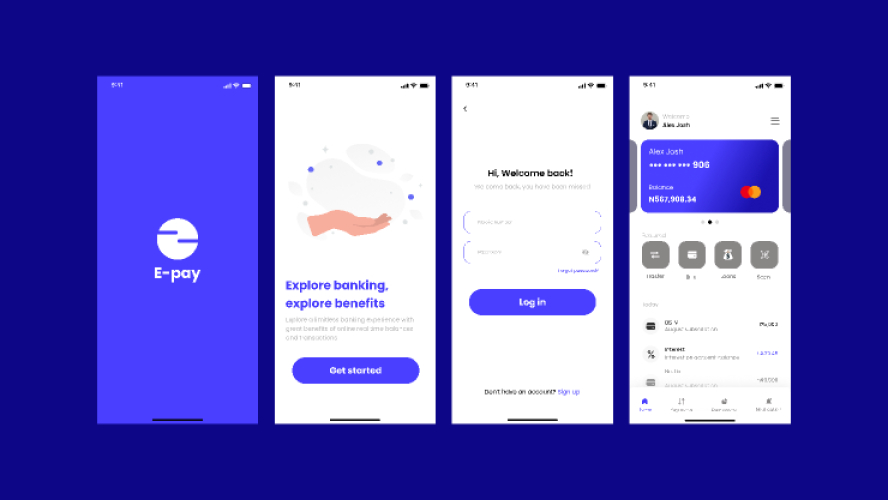 Finance mobile app Figma UI kit