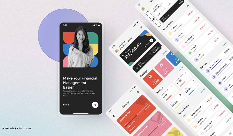 Financy - Fintech App Figma Mobile Template