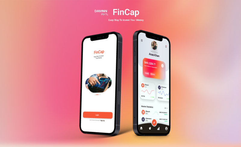 FinCap Free Figma Finance Mobile App