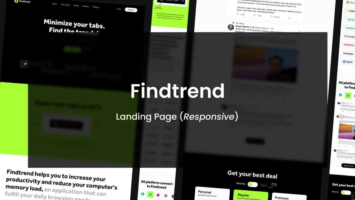 Findtrend Webflow (Free Code) Figma Template