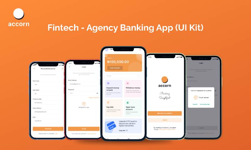 Fintech - Agent Banking App - Figma Mobile Template