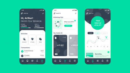 Fintech Banking Investing App UI/UX Figma templates