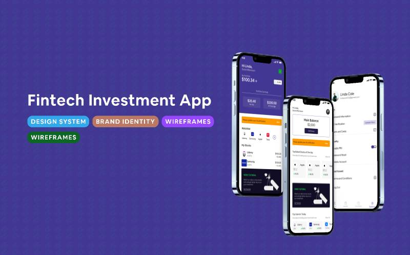 Fintech Investment Mobile UI Open Source Figma Template