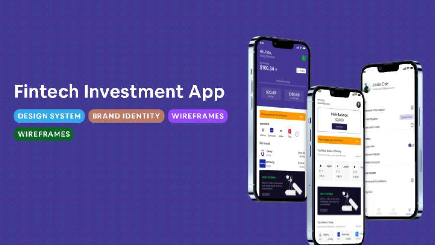Fintech Investment Mobile UI Open Source Figma Template