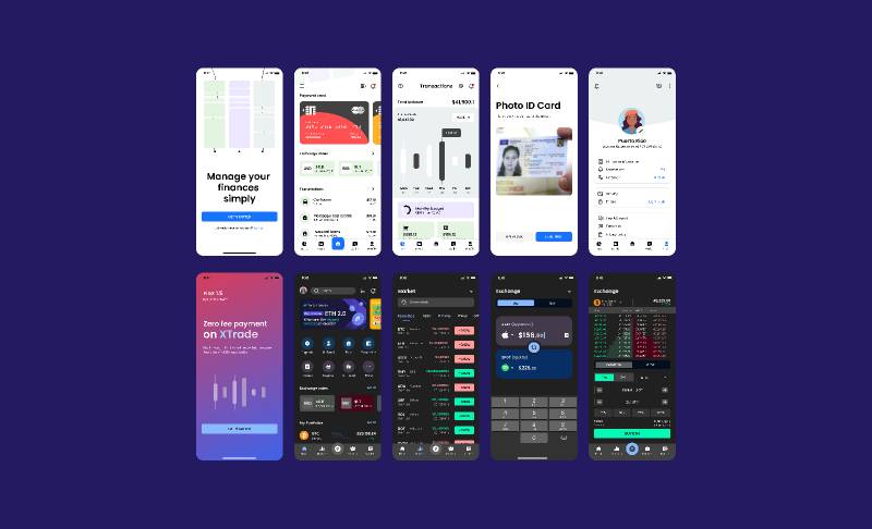 FinX - Mobile Banking Crypto and Stock Figma Mobile Template