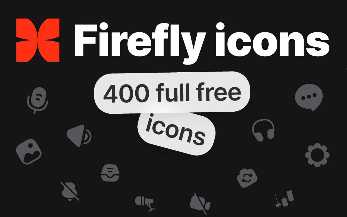 Firefly icons dark theme figma resource