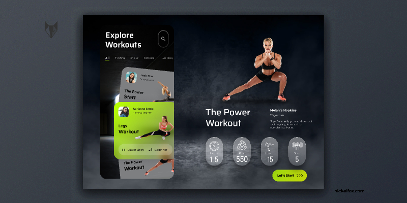 Fitness App Figma Free Resource