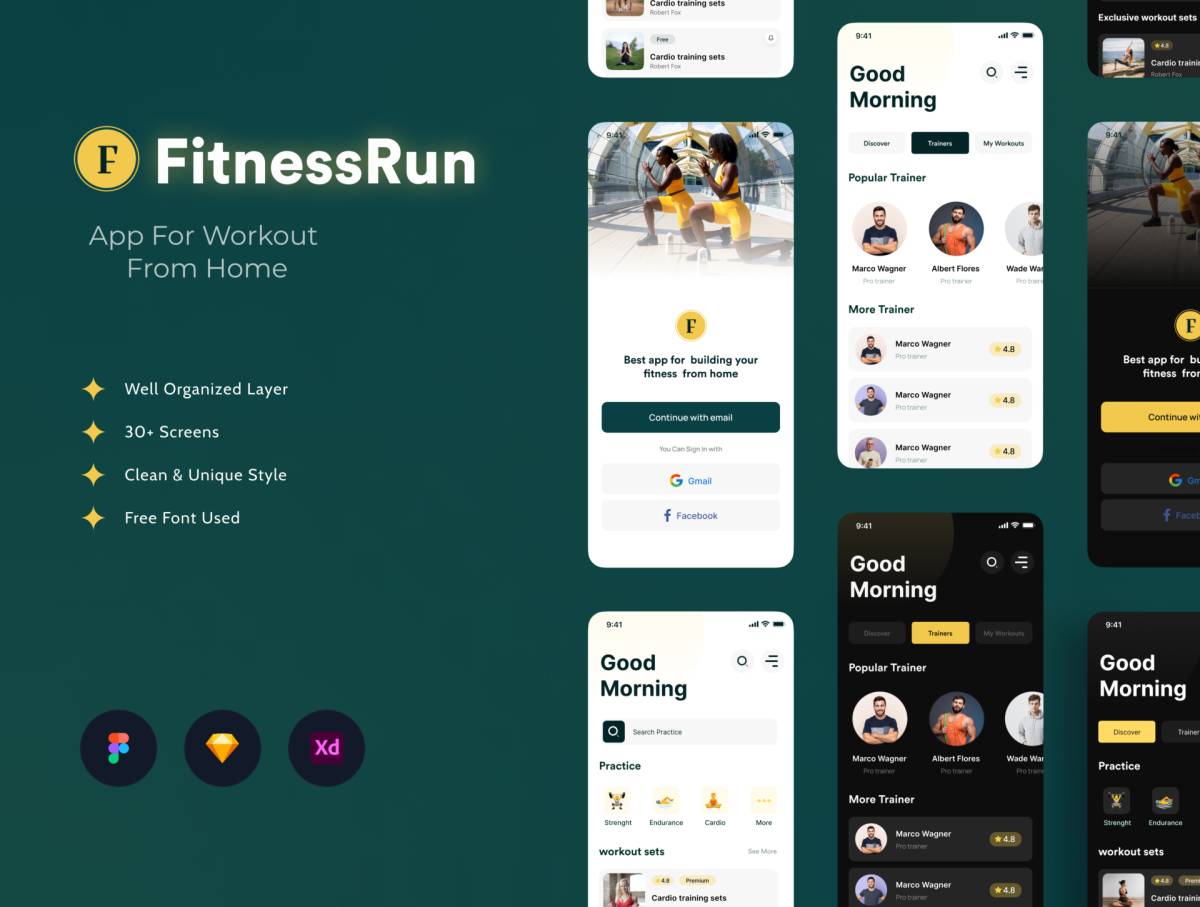 FitnessRun – App For Workout From Home