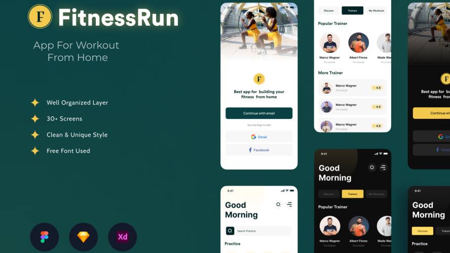 FitnessRun – App For Workout From Home