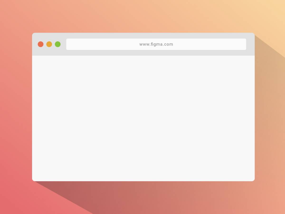 Flat UI Browser Figma Mockup Free Download