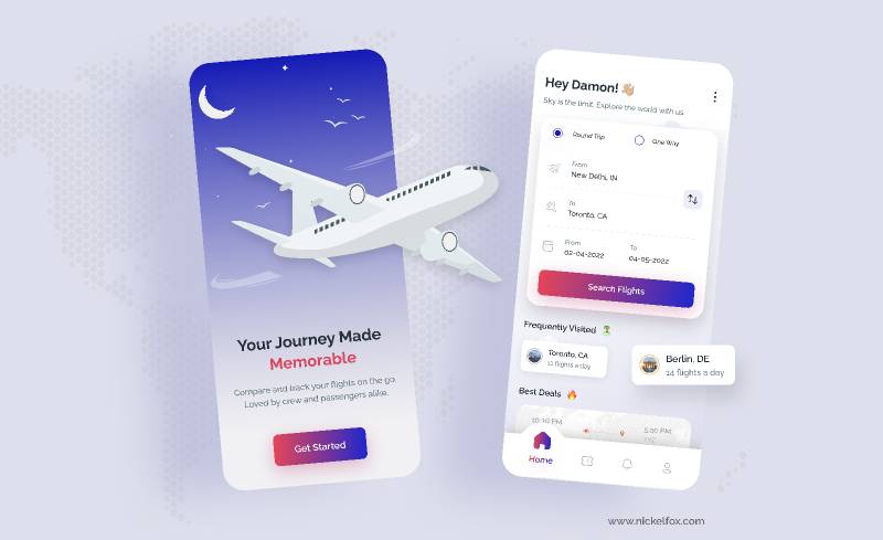 Flight Booking App Figma Concept