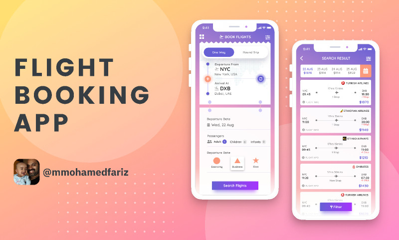 Flight Booking App Figma