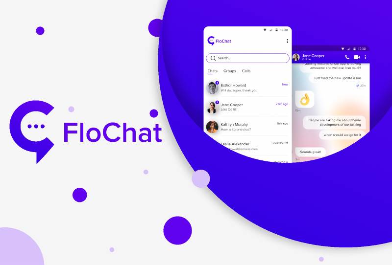 FloChat Concept Mobile App Figma Mobile Template