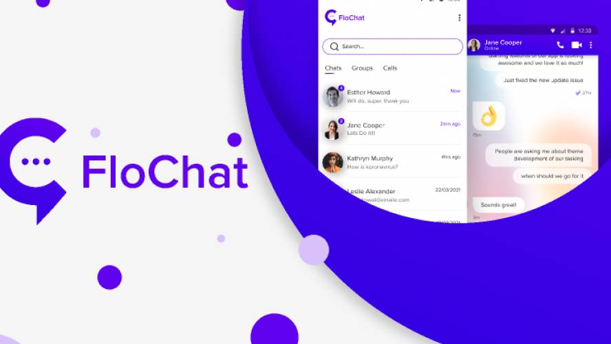 FloChat Concept Mobile App Figma Mobile Template