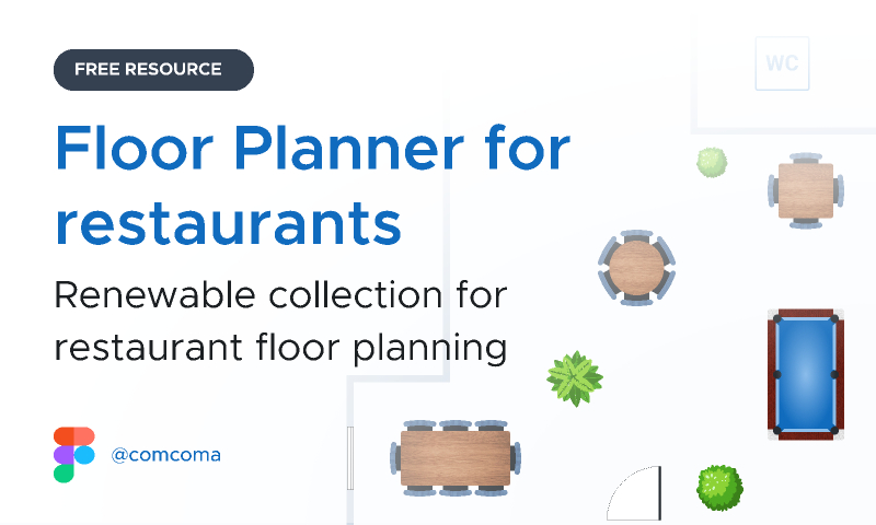 Floor Planner for Restaurants Figma Ui Kit