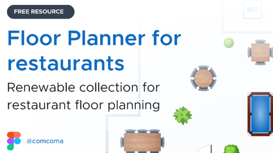 Floor Planner for Restaurants Figma Ui Kit