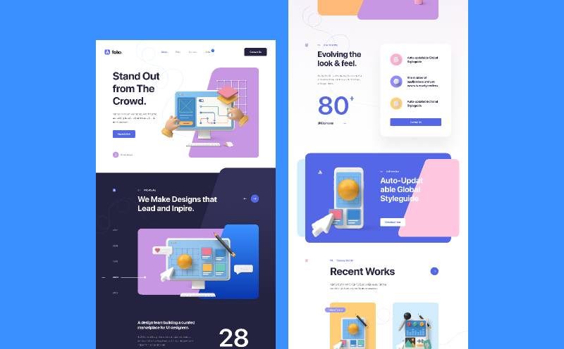 Folio Agency 1.0 Figma Ui Kit