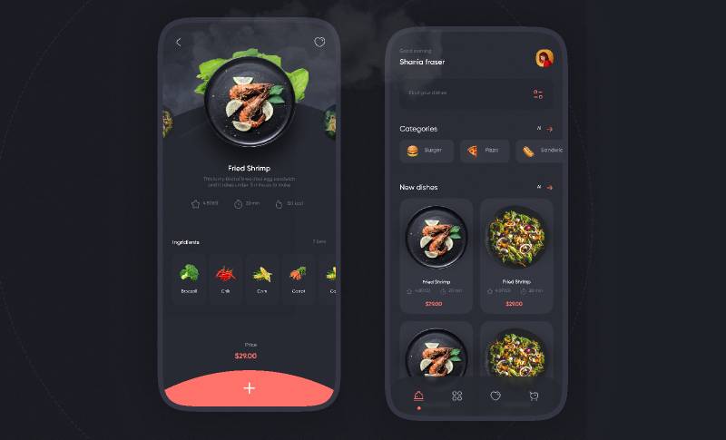 Food app delivery - Mobile App Figma Template