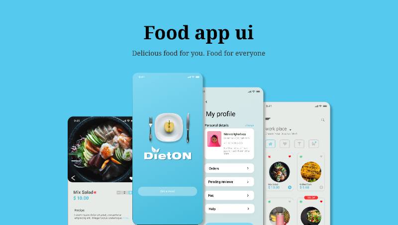 Food app design figma