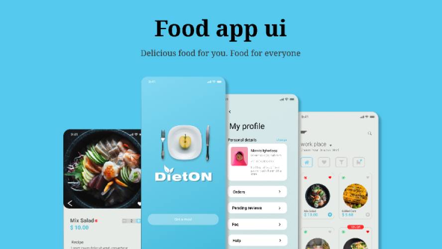 Food app design figma