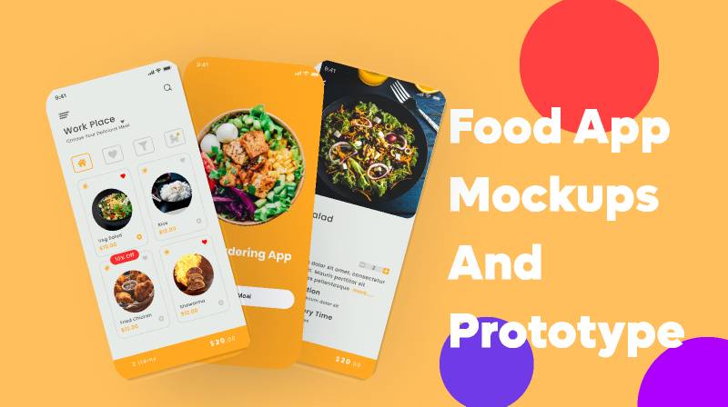 Food App Mockups And Prototype Figma Mobile Template
