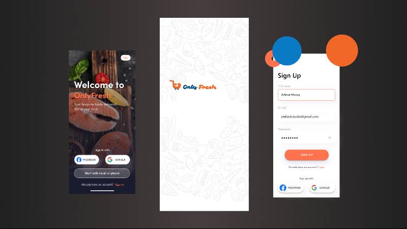 Food Booking App Free Figma Mobile Template