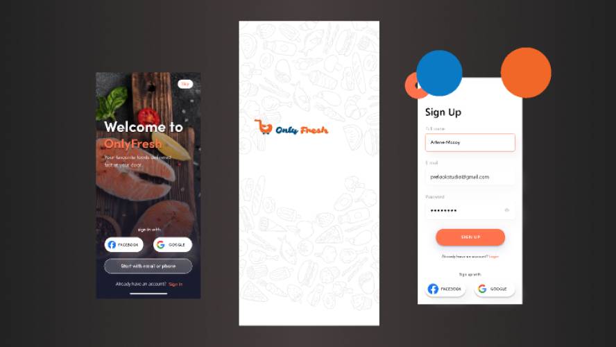 Food Booking App Free Figma Mobile Template