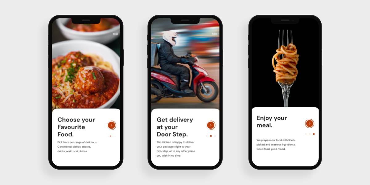 Food Delivery App UI - The Kiichen Figma Template