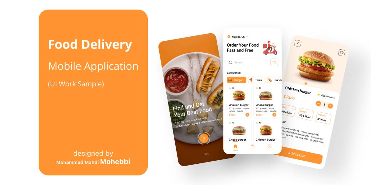 Food Delivery Application Free Figma App