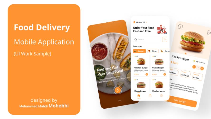 Food Delivery Application Free Figma App