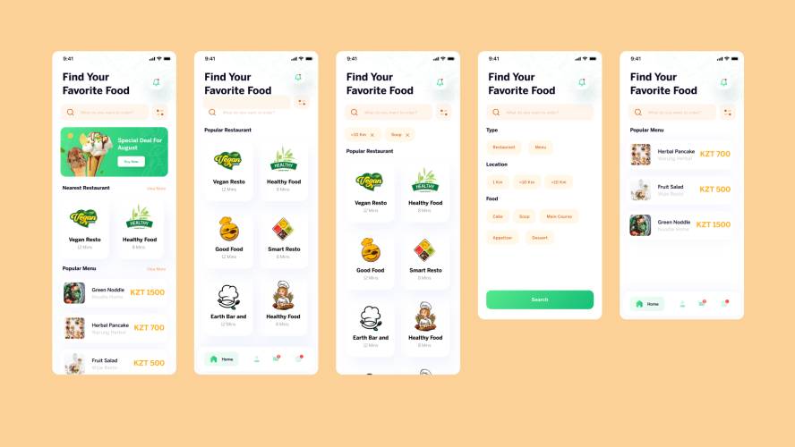 Food Delivery Figma Mobile Template