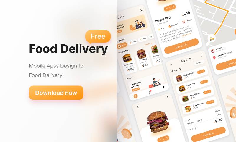 Food Delivery Figma Mobile Template