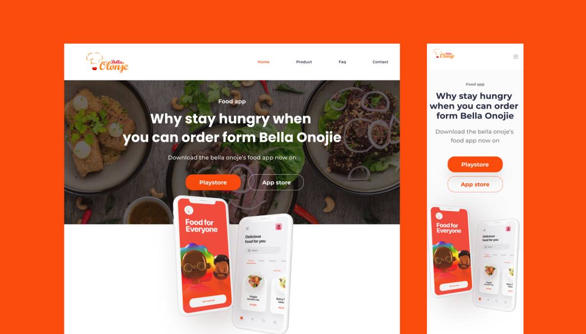 Food Delivery Website Mobile App Figma Template