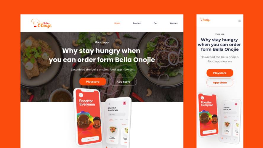 Food Delivery Website Mobile App Figma Template