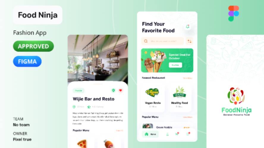 Food Ninja Figma Food App