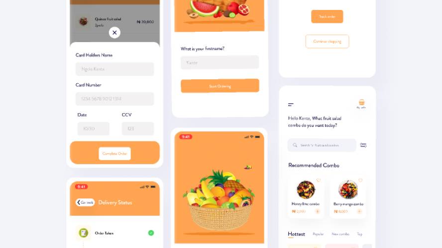 Food Order App E-commerce Mobile UI Kit