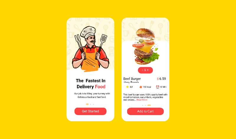 Food Order Figma Mobile App Template