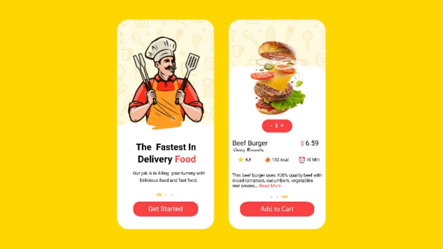 Food Order Figma Mobile App Template