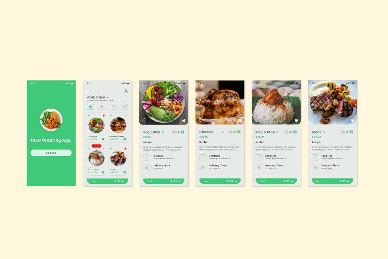 Food Ordering App Figma Template Free Download