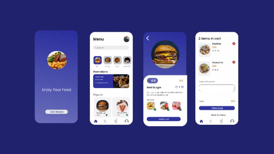 Food Ordering Figma App Template